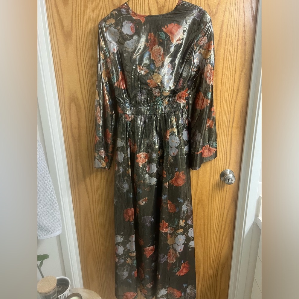 Anthropologie Caballero Deep V-Neck Maxi Dress - Picture 7 of 16
